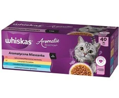 WHISKAS Aromatic selection Mix - šlapias kačių ėdalas - 40 x 85 g
