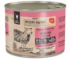 Kačių Maistas - Wiejska Zagroda Aviena su Kriliu Drėgnas Maistas 200g Be Glitimo
