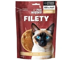 Kačių Priedas - PAN MIĘSKO Anties Filė 100g Hipoalerginė Be Glitimo