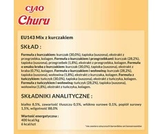 INABA CAT CHURU VARIETIES vištienos skanėstas katėms 40x14 g