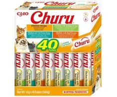 INABA CAT CHURU VARIETIES vištienos skanėstas katėms 40x14 g
