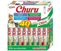 INABA CAT CHURU VARIETIES tuno skanėstas katėms 40x14 g