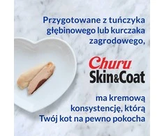 Kačių Skanėstai - INABA Churu Skin&amp;Coat Vištienos Receptas 4x14 g