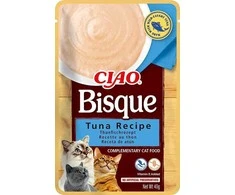 INABA Ciao Bisque - Tuno skonio ėdalas katėms, 1x40 g