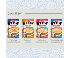 Kačių Skanėstai - INABA Ciao Troškinys Su Vištiena Ir Tunu 1x40g