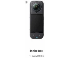 Veiksmo kameros standartinis rinkinys Insta360 X5, juodos spalvos