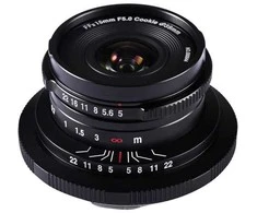 Kamera - Laowa 15mm f/5 Cookie FF, 110° FOV, 12cm focus, Juoda