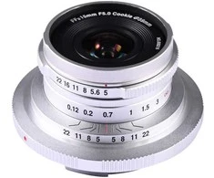 Kamera - Laowa 15mm f/5 Cookie FF, 110° AOV, 104g, Sidabrinė