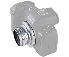 Kamera - Laowa 15mm f/5 Cookie FF, 110° AOV, 104g, Sidabrinė