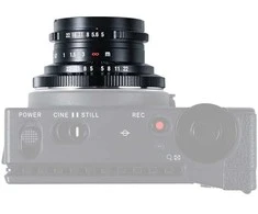 Kamera - Laowa 15mm f/5 Cookie FF, 110° FOV, 12cm focus, Juoda