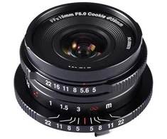Kamera - Laowa 15mm f/5 Cookie FF, 110° FOV, 12cm MFD, Juoda