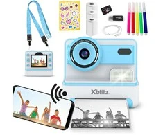 Xblitz FLASH Mėlynas INSTANT CAMERA WITH THERMAL PRINTER FOR CHILDREN