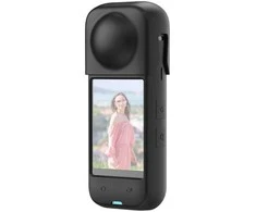 Silikoninis apsauginis dėklas PULUZ skirtas Insta360 X4 (juodas)