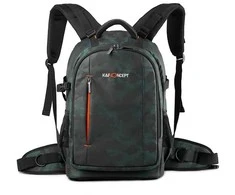 Kameros Kuprinė - K&amp;F Concept "Forest Camo" Erdvus 900D Nailonas su Lietaus Dangčiu