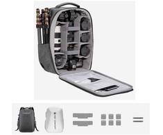 Kameros kuprinė - K&amp;F Concept KF13.134 V4 22L talpa, nešiojamojo kompiuterio skyrius