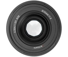 Nikkor Kameros Objektyvas - 7Artisans AF 35mm F1.8 Fuji FX 52.5mm Juodas