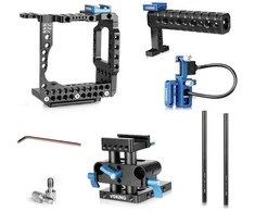 Kameros priedai - Meike VK A7IIB Video Cage (Opruiming, for Sony A7 II/R II/S II, includes handle, rods, baseplate)