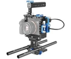 Kameros priedai - Meike VK A7IIB Video Cage (Opruiming, for Sony A7 II/R II/S II, includes handle, rods, baseplate)