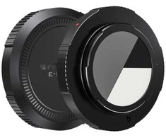 Baltos spalvos balanso objektyvo dangtelis FREEWELL, skirtas Sony E Mount