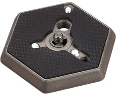 Kameros priedas - Manfrotto šešiakampė plokštelė su 1/4" srieginiu skylu.