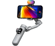 Kameros Stabilizatorius - AOCHUAN X Pro 3-Akso Stabilizavimas, 3200 mAh Baterija, RGB Apšvietimas Pilkas
