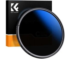 K&amp;F Concept Classic Slim Fader pilkas filtras NDX ND2 - ND400 55 mm