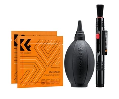 Valiklis Valymo Rinkinys - K&amp;F Concept 3-in-1 Silikoninis Pūstuvas, Šepetys, Mikropluošto Audiniai