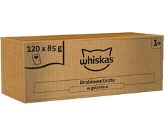 WHISKAS Adult paukštiena Feast 120×85 g visavertis šlapias maistas suaugusiems katėms želė