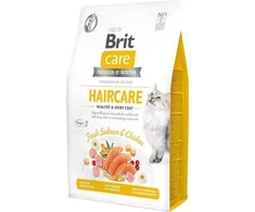 Brit Care Cat GF Haircare Healthy &amp; Shiny Kailis (lašiša ir vištiena), 2kg