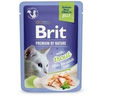 Brit Premium Delicate Fillets in Jelly su upėtakiu 85 g