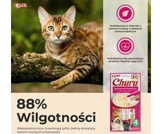 Kačių Skanėstai - Inaba Churu Tuno Ir Krevečių Skonio 4 X 14g