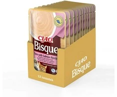 Katės skanėstai - INABA Ciao Bisque Tunas su Lašiša 40 g
