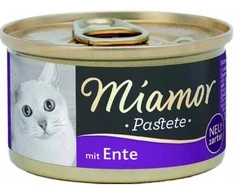 Katinų skanėstas - MIAMOR Mėsos paštetas su antiena 85g Be grūdų