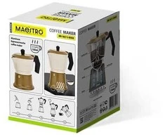 Aliuminio moka pot MR-1657-3-BEIGE MAESTRO