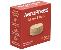 Aeropress paper coffee filters, natural, 200 pieces