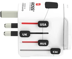 Kelioninis adapteris - Skross Pro – World 700 W 100 V AC 1 750 W 250 V AC 65 × 69 × 73 mm 190 g