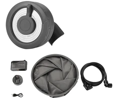 Kelioninis dušo rinkinys - EcoFlow Travel Shower Kit (susilankstantis kibiras, dušo siurblys, žarna, dušo galvutė)