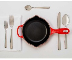 Kepimo Indas - Le Creuset Signature Ketaus Keptuvė 23cm Emaliuota Raudona