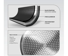 MAESTRO Pilkas 20cm frying pan MR-1211-20