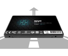 Kietasis diskas Silicon Power Ace A55 512 GB SSD 2.5, SATA III 6GB/s, 560/530 MB/s, 3D NAND