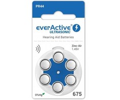 Klausos Aparato Baterija - EverActive 675 PR44 Cinko-Oras 1.45V 6 vnt.