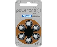 Klausos Aparato Baterija - VARTA Power One 312 1.4V 6 Pakelis