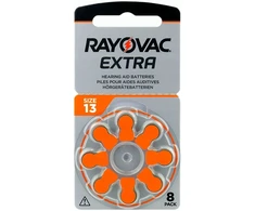 Klausos aparato baterijos – Rayovac Extra Advanced 13, 1.45 V, 80 vnt.