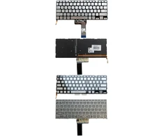 Klaviatūra - ASUS X409 A412 R423 Apšviesta JAV Išdėstymas Sidabrinė