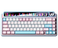 Klaviatūra - AULA AMG65 Mechaninė Žaidimų Klaviatūra, Bluetooth, RGB LED, Mėlyna Šviesa