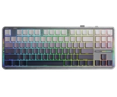 Klaviatūra - AULA Gasket F87 87 Klavišų Mechaninė RGB Bluetooth su 4000 mAh baterija Gradientinė Pilka