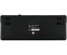 Klaviatūra - AULA Gasket F87 Pro 87 Klavišai Belaidė RGB Apšvietimas Juoda Cianinė Mėlyna Pilka Mediena V4
