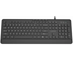 Gembird KB-MCH-05 Slim su laidu multimedia klaviatūra, juodas, US išdėstymas