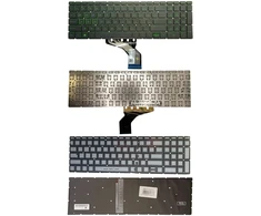 Klaviatūra - HP Pavilion 15-DK0031NA Apšviesta JAV išdėstymas Žalios raidės