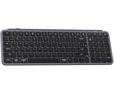 Klaviatūra - Keychron B2 Pro Wireless QWERTY Ultra Low Profile Scissor Switch Kosminė pilka